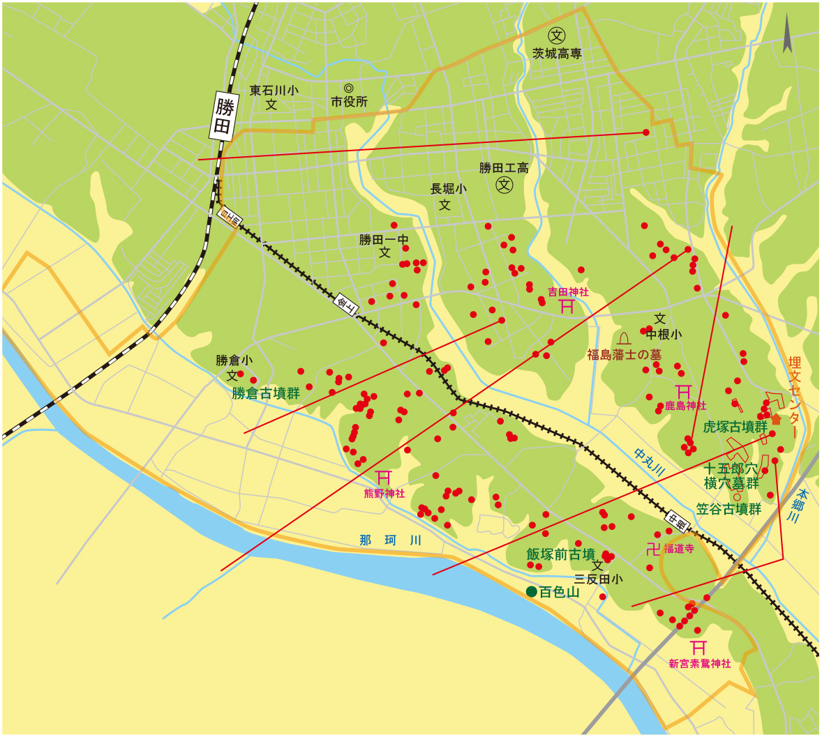 茨城県遺跡地図(地名表編＆地図編）2冊揃 共箱 平成13年 茨城県教育 